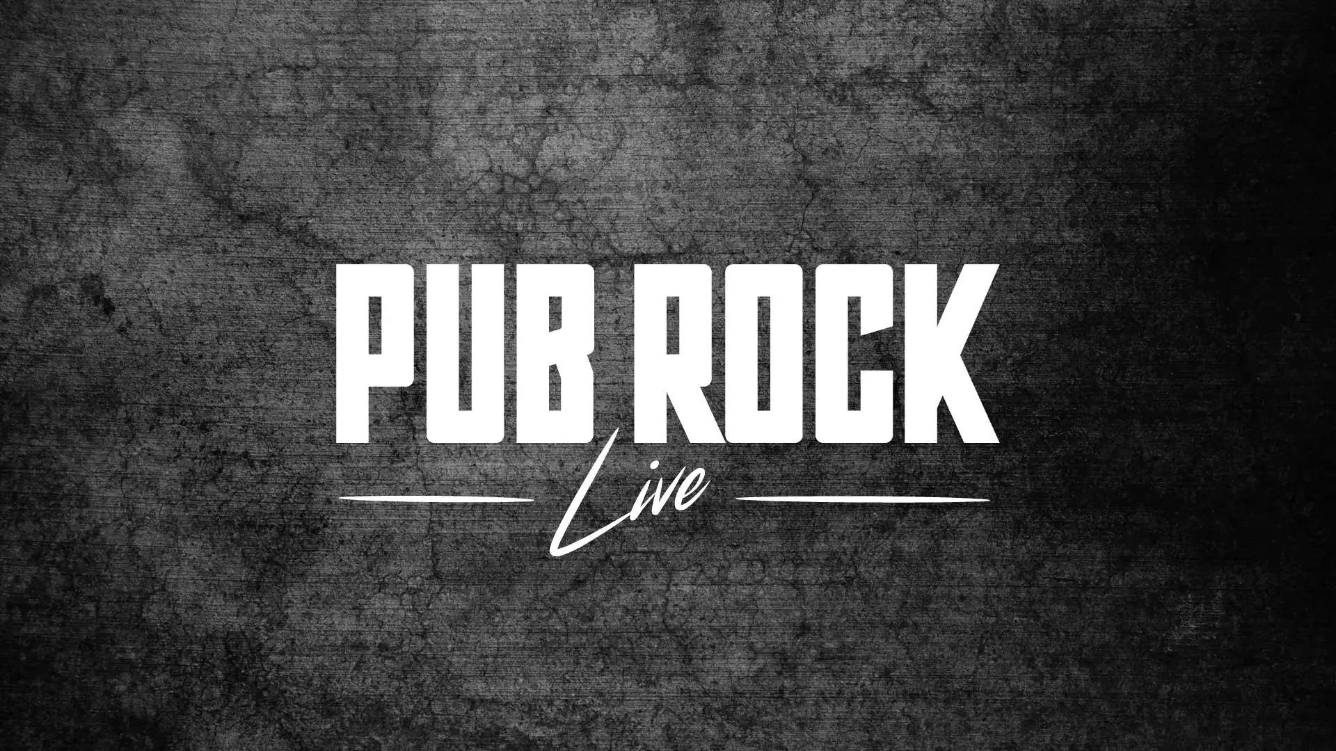 Pub Rock Live logo branding design by Dusty Drake