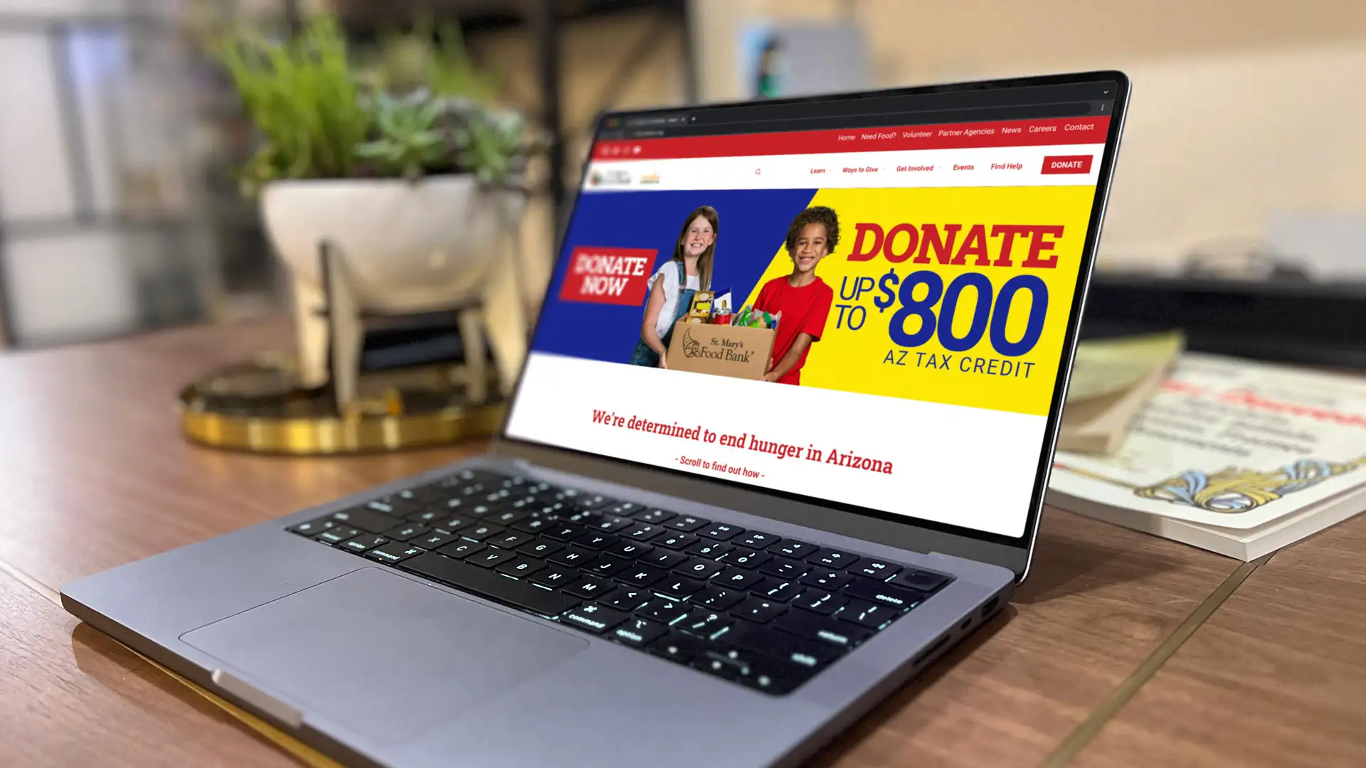 St. Mary's Food Bank website assets by Dusty Drake