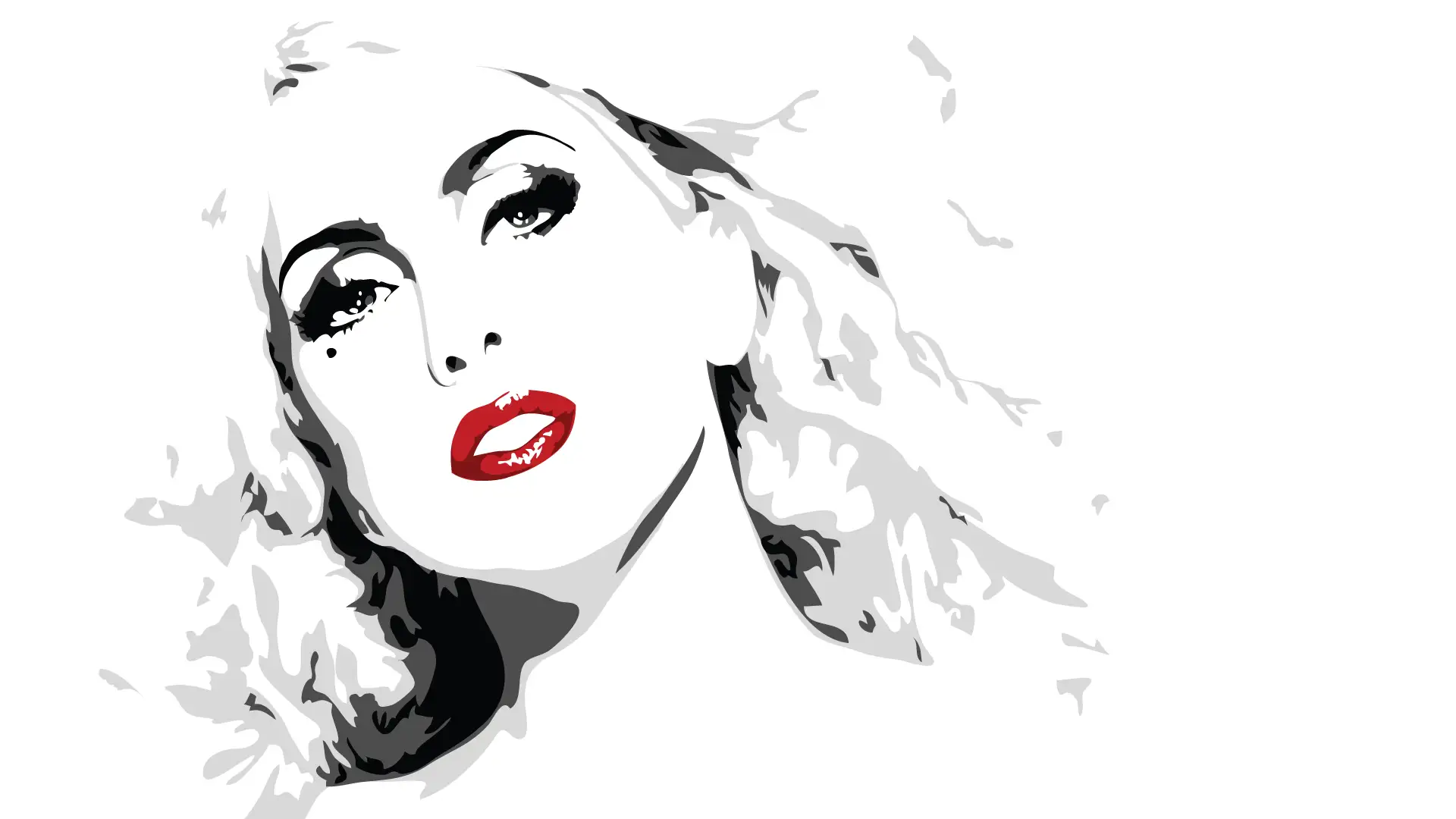 Lady Gaga Pop Art vector illustration by Dusty Drake